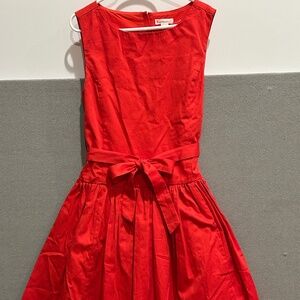 J Crew CREWCUTS girls red party dress